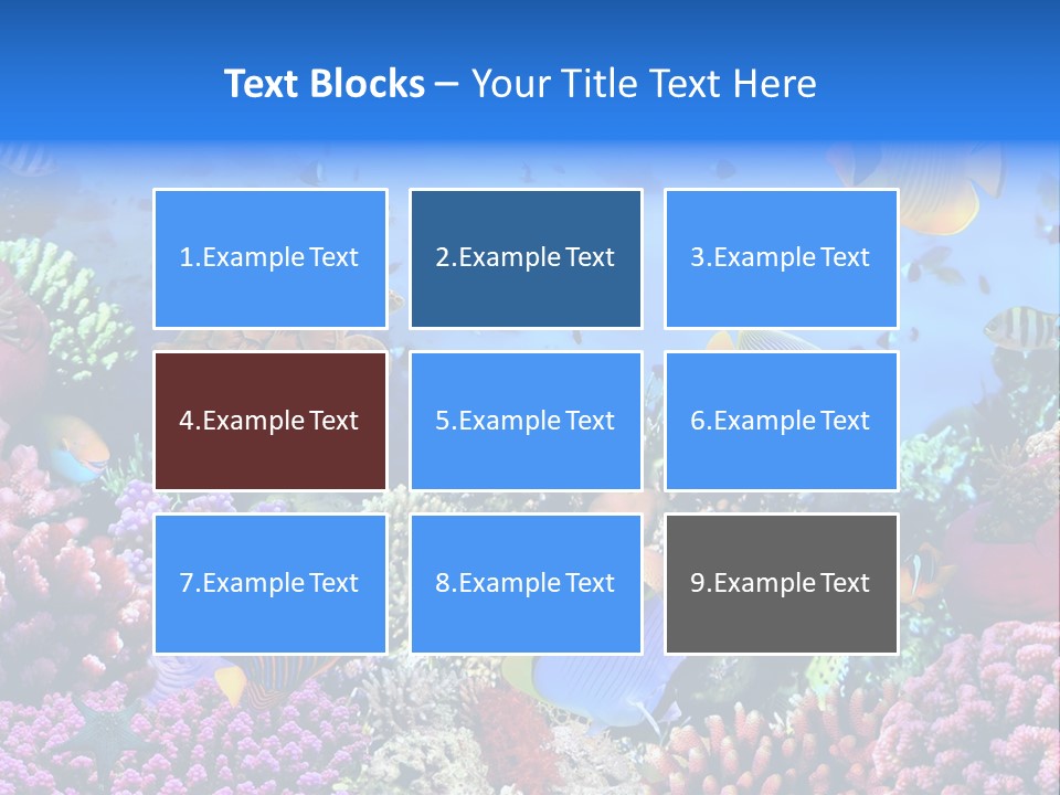 Landscape Hardcoral Dive PowerPoint Template