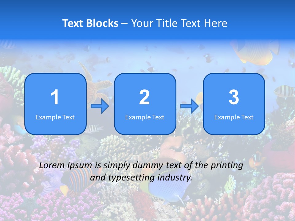 Landscape Hardcoral Dive PowerPoint Template