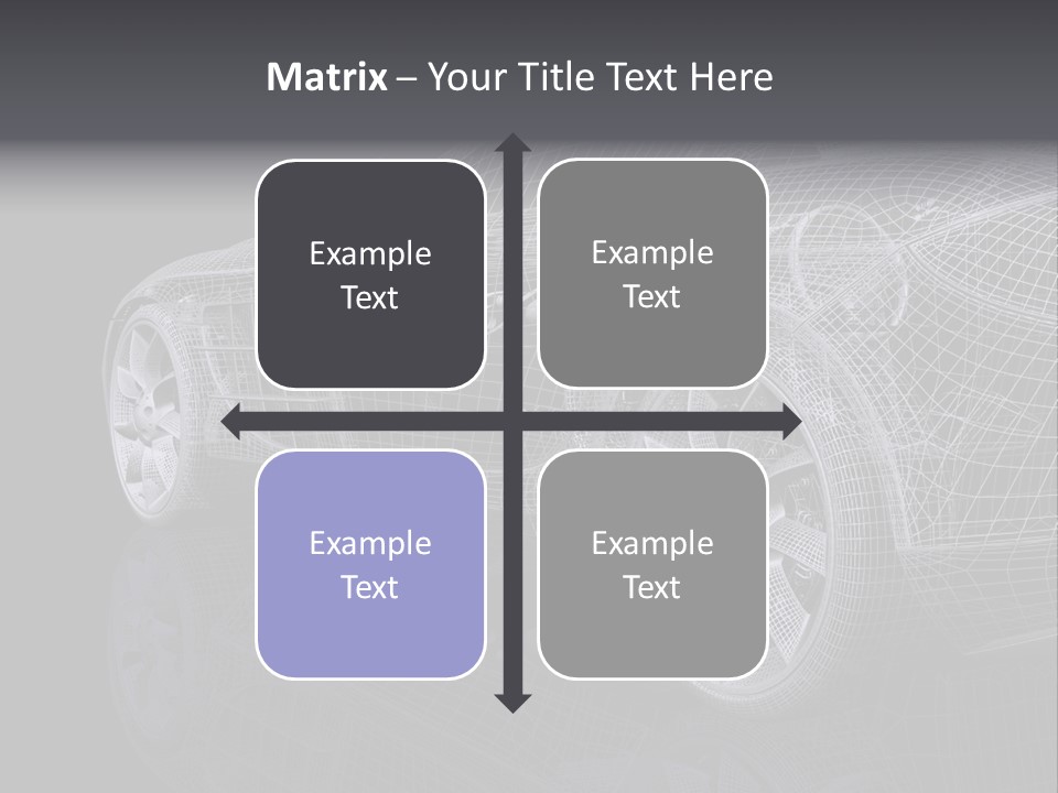 Metal Style Headlight PowerPoint Template