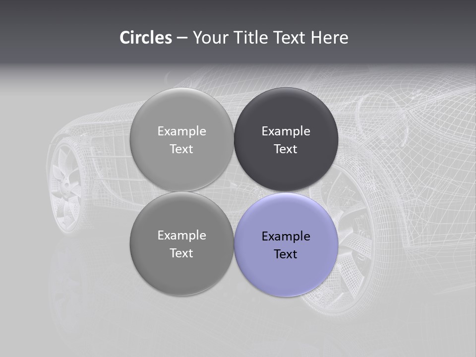 Metal Style Headlight PowerPoint Template