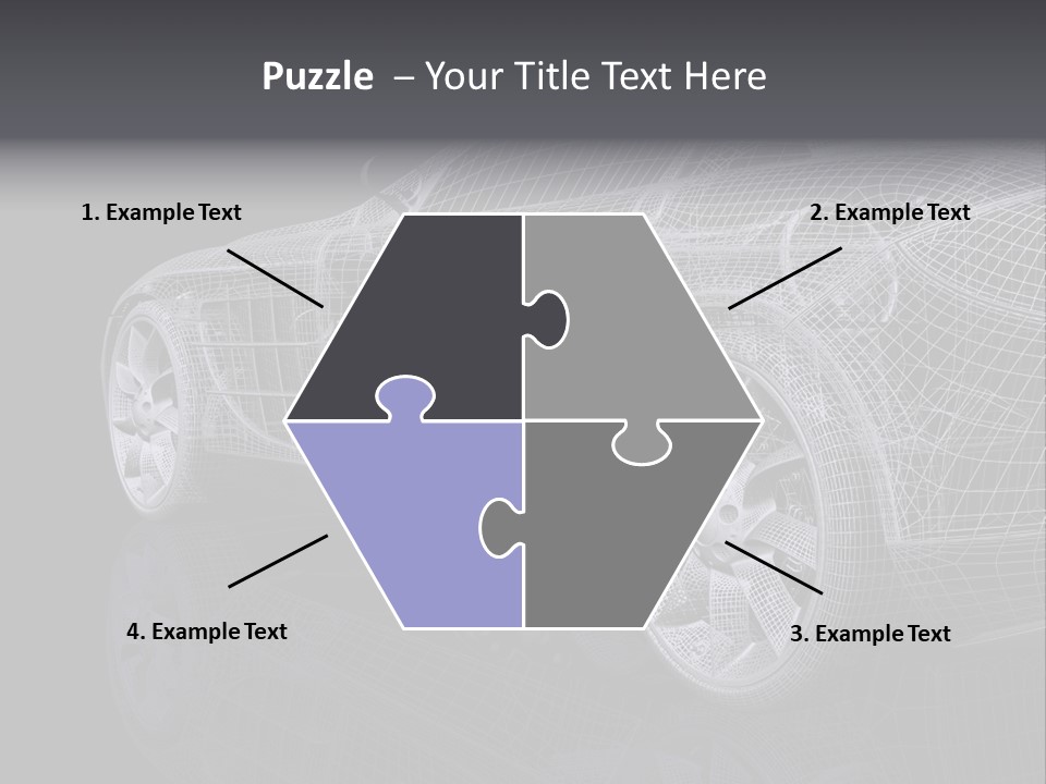 Metal Style Headlight PowerPoint Template