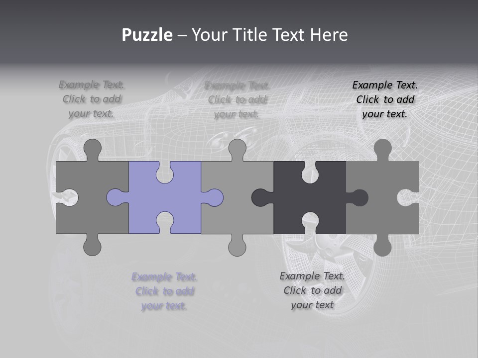 Metal Style Headlight PowerPoint Template