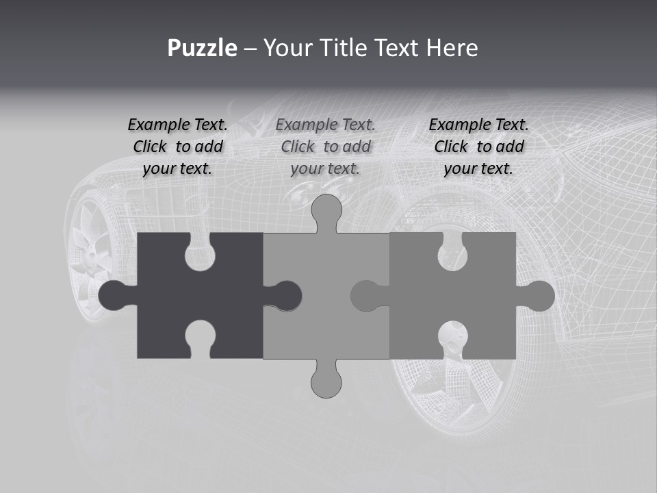 Metal Style Headlight PowerPoint Template