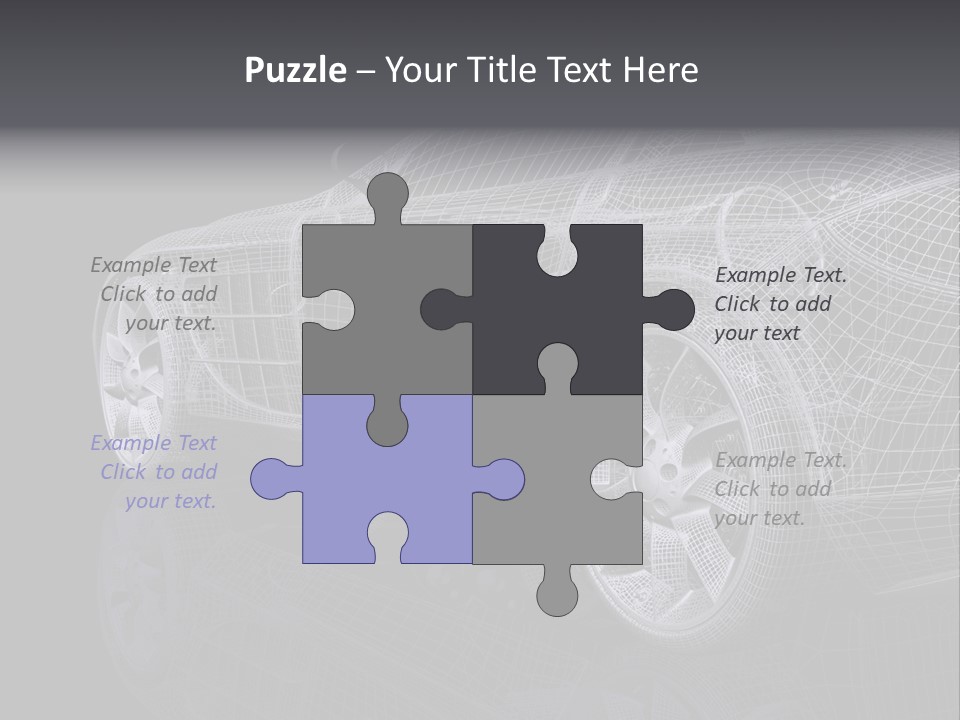 Metal Style Headlight PowerPoint Template