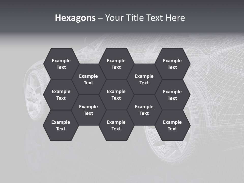 Metal Style Headlight PowerPoint Template