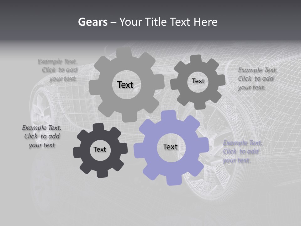 Metal Style Headlight PowerPoint Template