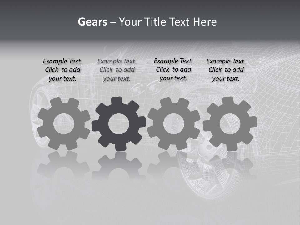 Metal Style Headlight PowerPoint Template