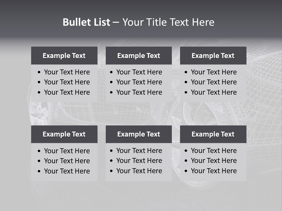 Metal Style Headlight PowerPoint Template