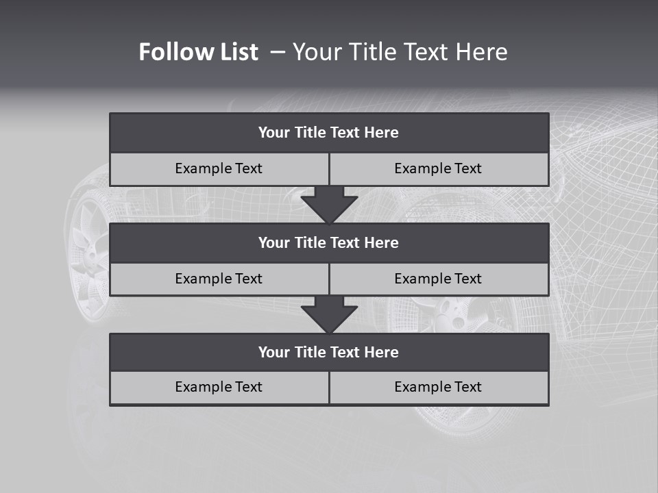 Metal Style Headlight PowerPoint Template