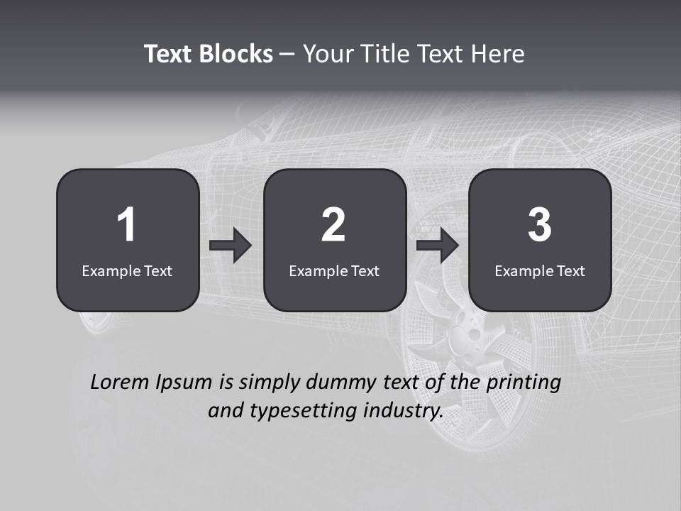 Metal Style Headlight PowerPoint Template