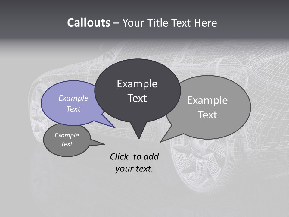 Metal Style Headlight PowerPoint Template