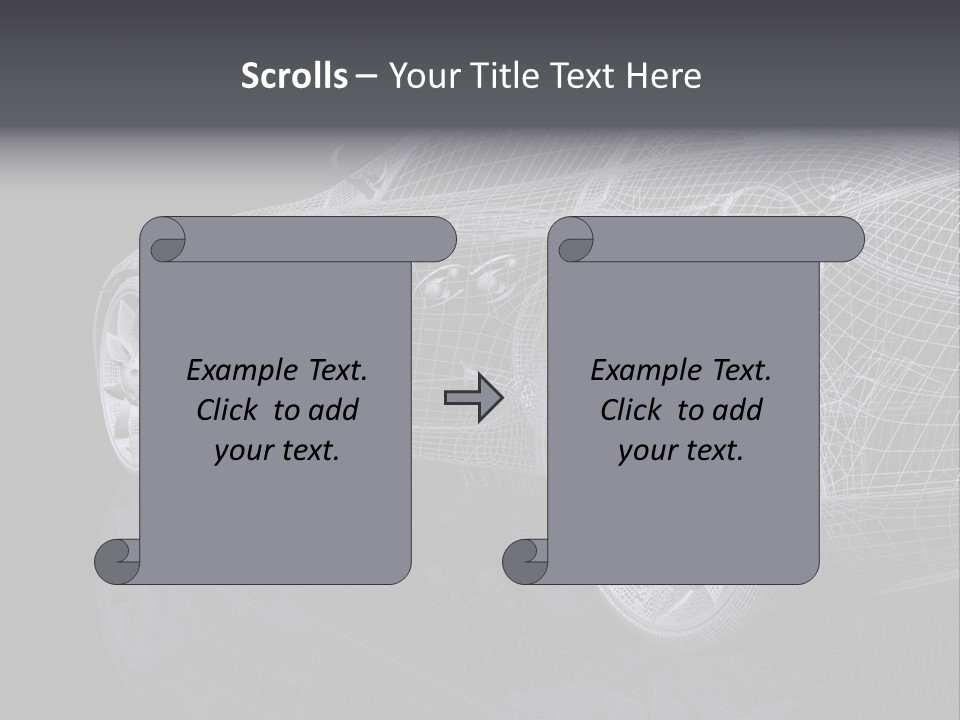 Metal Style Headlight PowerPoint Template