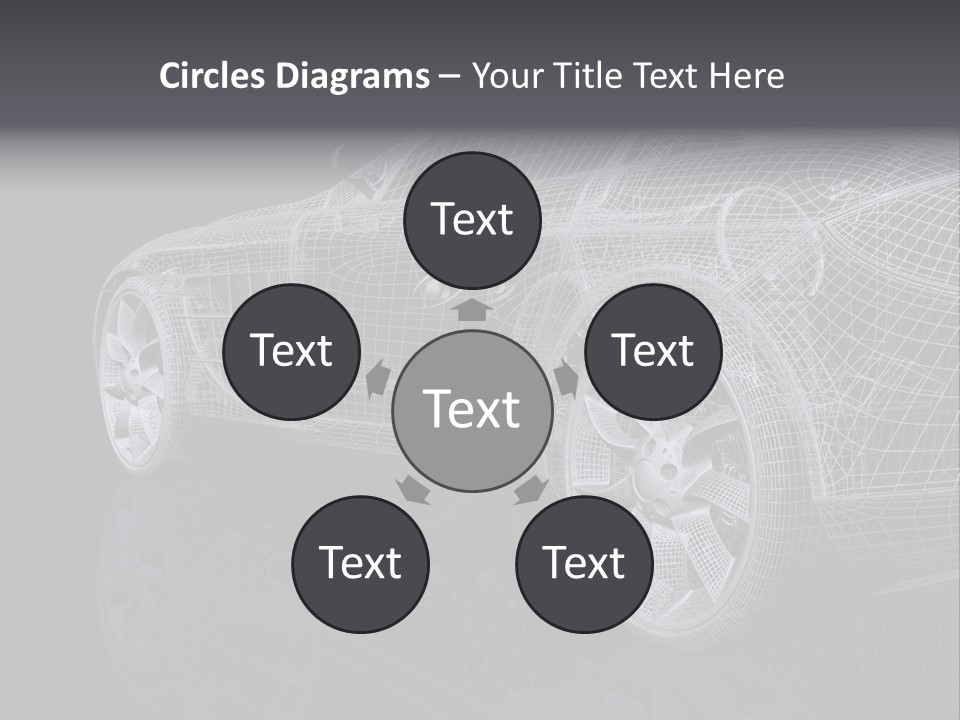 Metal Style Headlight PowerPoint Template