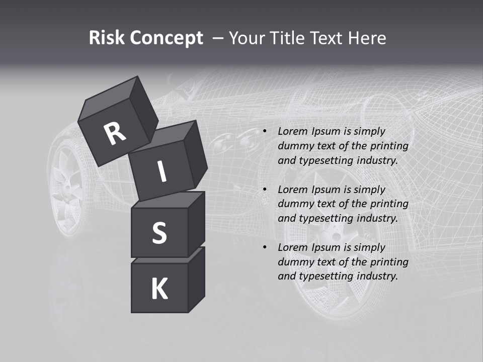 Metal Style Headlight PowerPoint Template