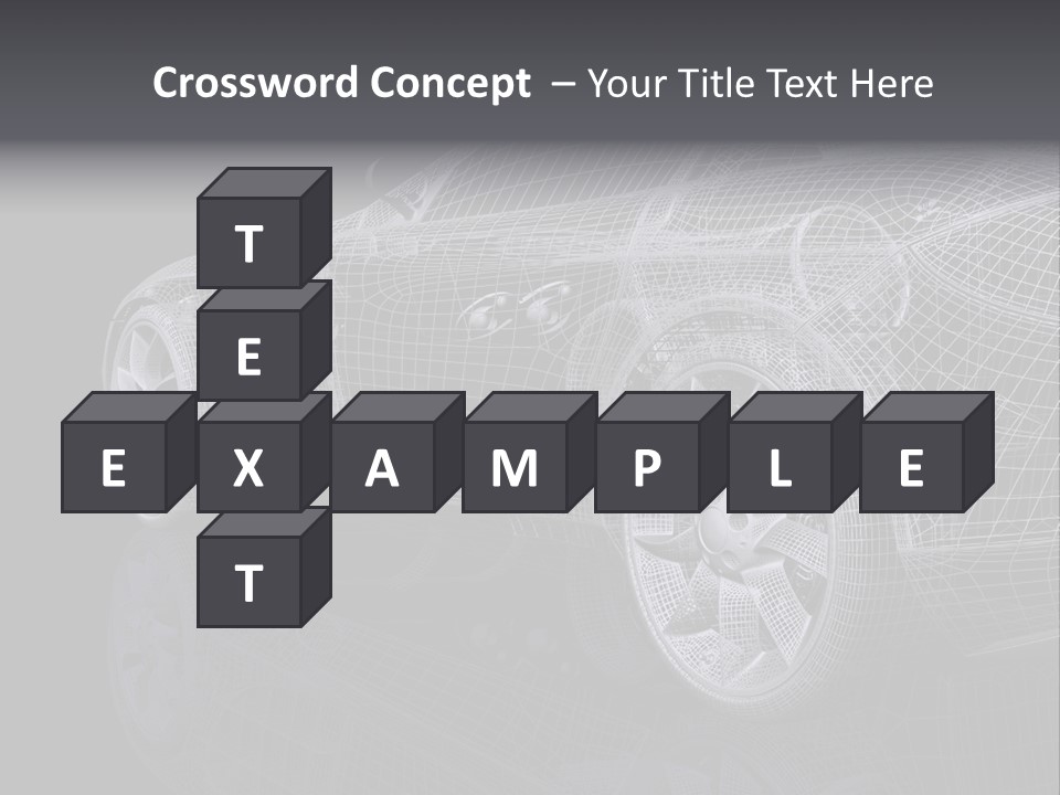 Metal Style Headlight PowerPoint Template