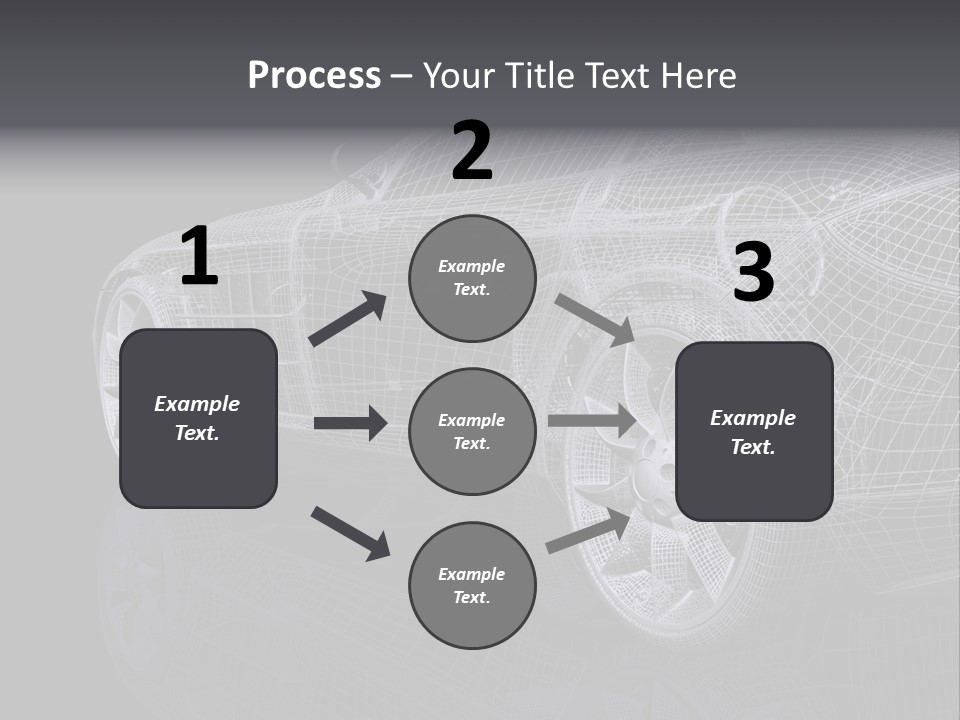 Metal Style Headlight PowerPoint Template
