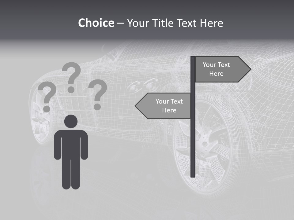 Metal Style Headlight PowerPoint Template