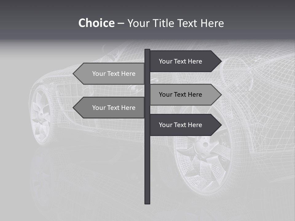 Metal Style Headlight PowerPoint Template