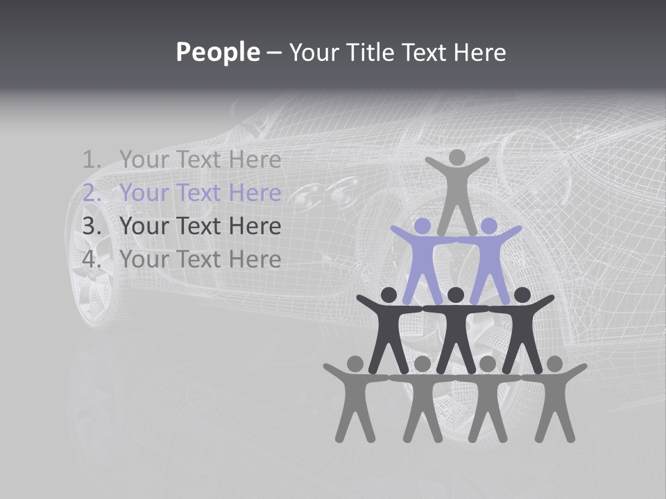 Metal Style Headlight PowerPoint Template