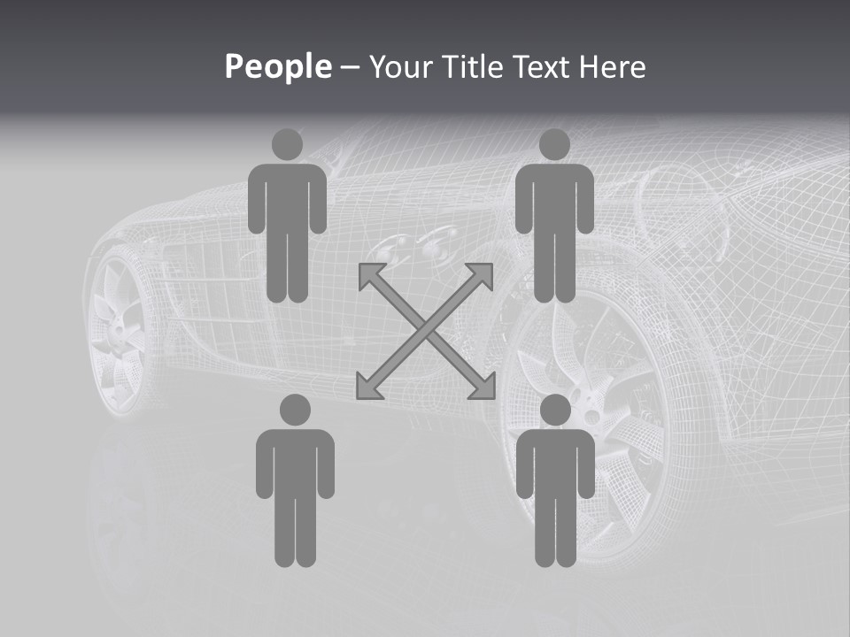 Metal Style Headlight PowerPoint Template