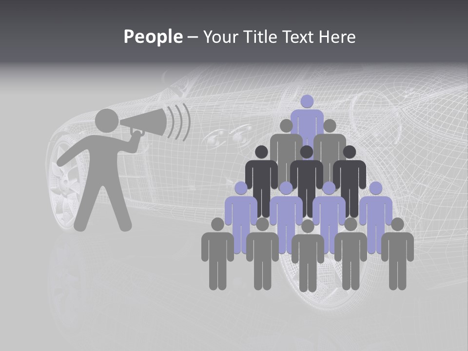 Metal Style Headlight PowerPoint Template