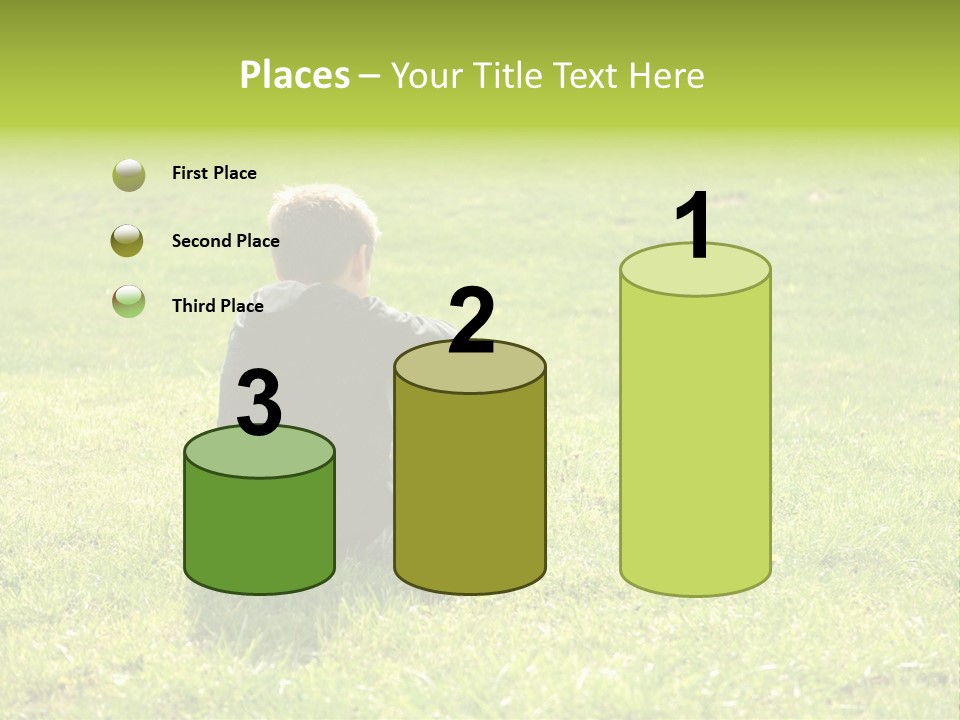 Grass Kid Rest PowerPoint Template