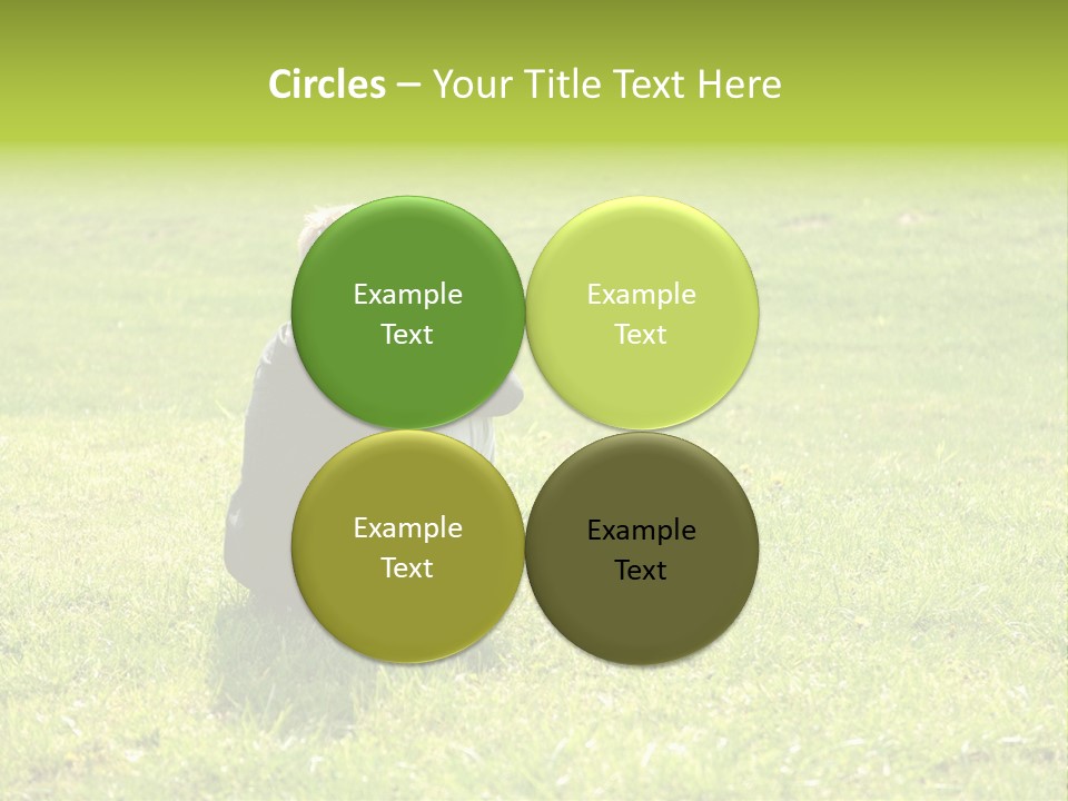 Grass Kid Rest PowerPoint Template