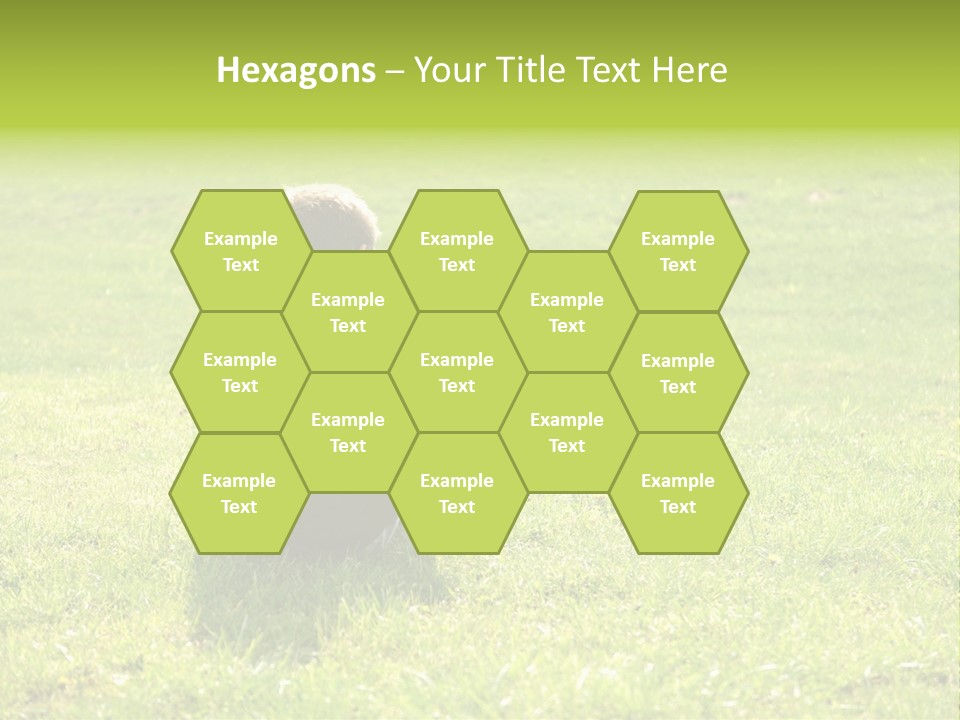 Grass Kid Rest PowerPoint Template