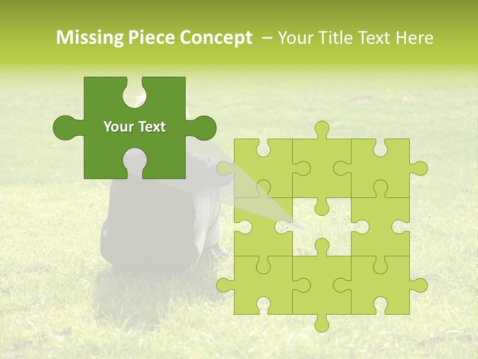 Grass Kid Rest PowerPoint Template