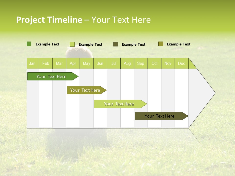 Grass Kid Rest PowerPoint Template