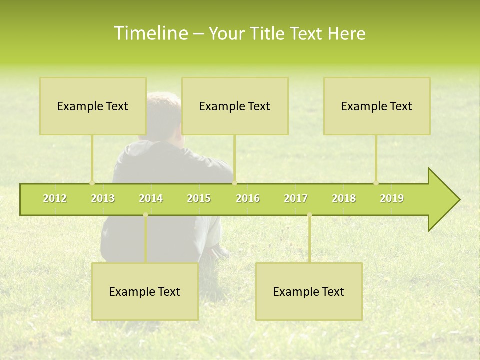 Grass Kid Rest PowerPoint Template