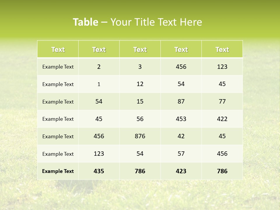 Grass Kid Rest PowerPoint Template