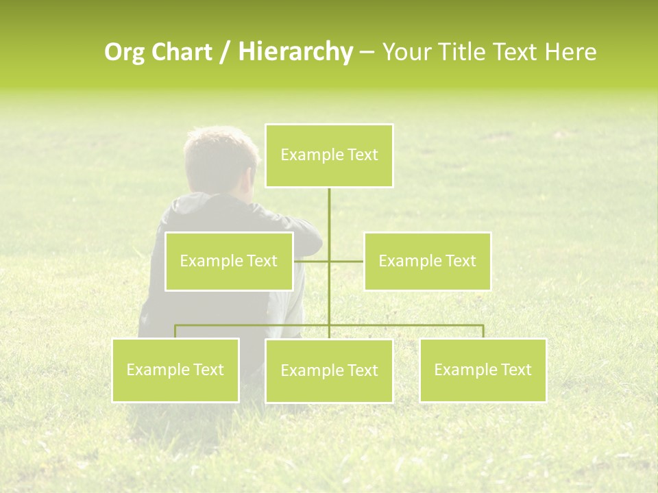 Grass Kid Rest PowerPoint Template