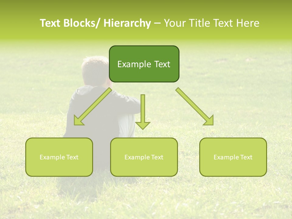Grass Kid Rest PowerPoint Template