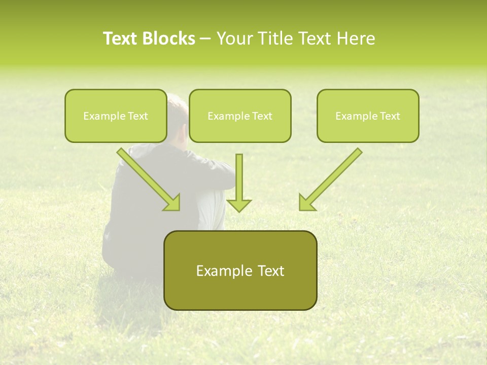 Grass Kid Rest PowerPoint Template