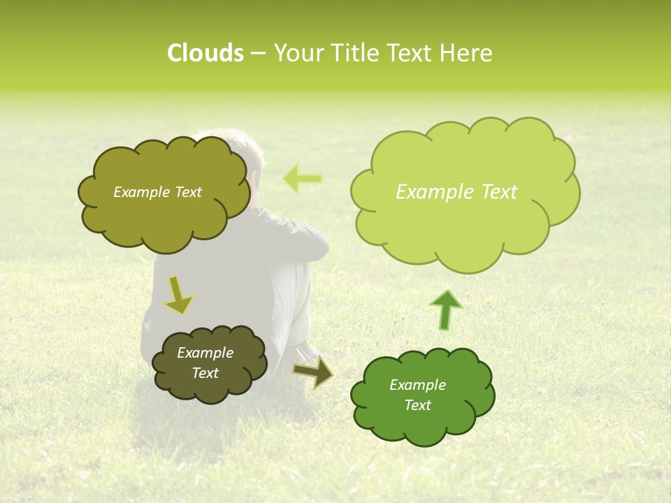 Grass Kid Rest PowerPoint Template