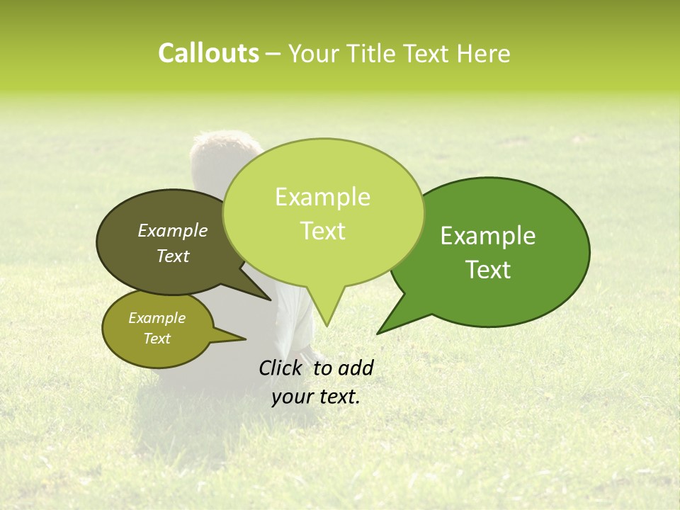 Grass Kid Rest PowerPoint Template