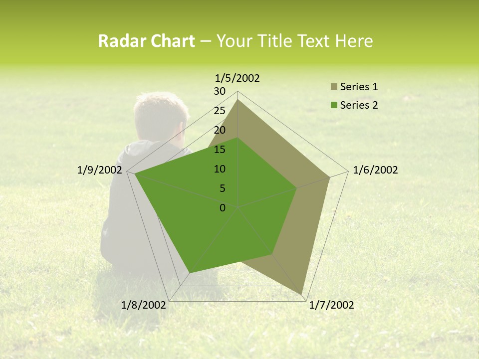 Grass Kid Rest PowerPoint Template