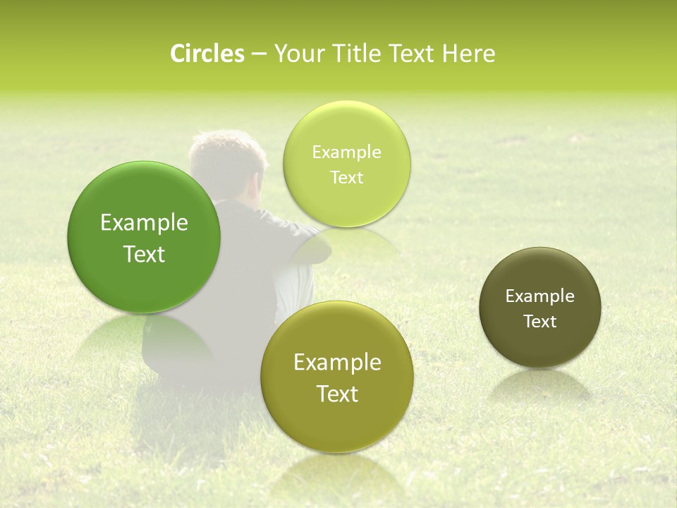 Grass Kid Rest PowerPoint Template