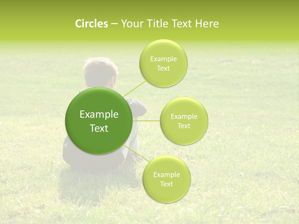 Grass Kid Rest PowerPoint Template
