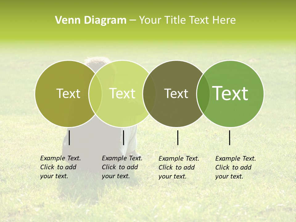 Grass Kid Rest PowerPoint Template