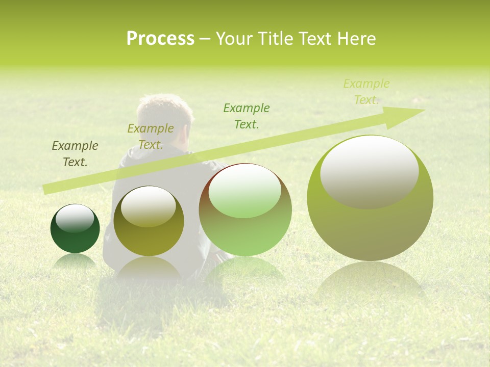 Grass Kid Rest PowerPoint Template