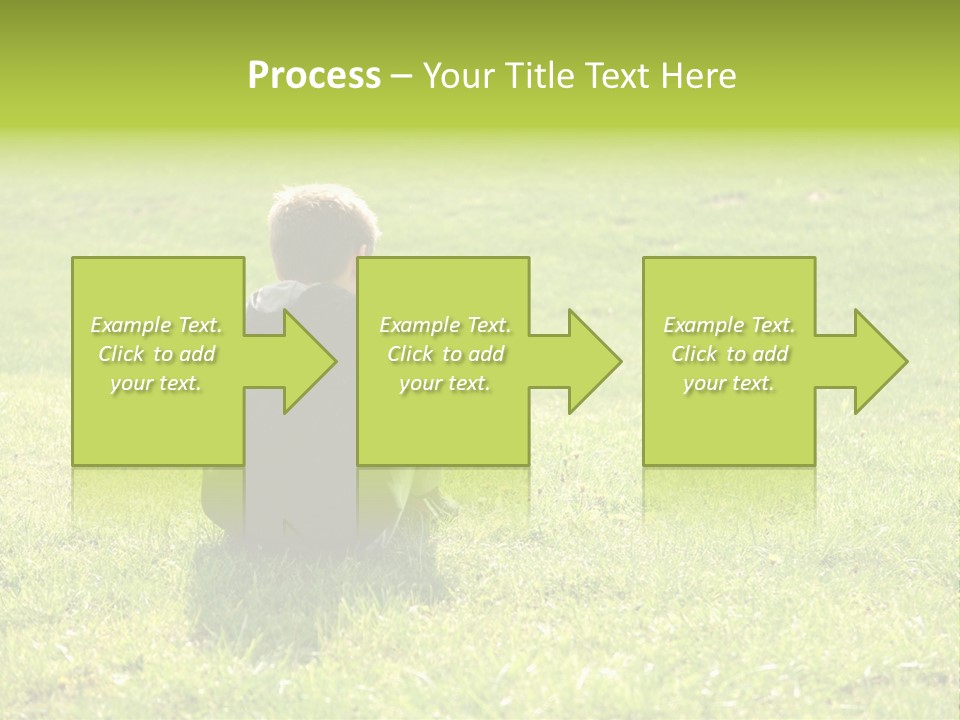 Grass Kid Rest PowerPoint Template