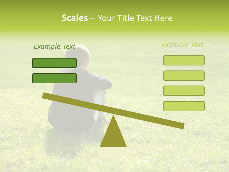 Grass Kid Rest PowerPoint Template