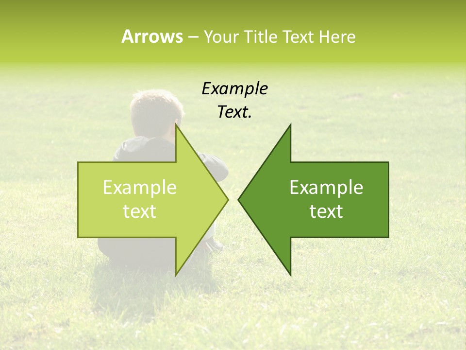 Grass Kid Rest PowerPoint Template
