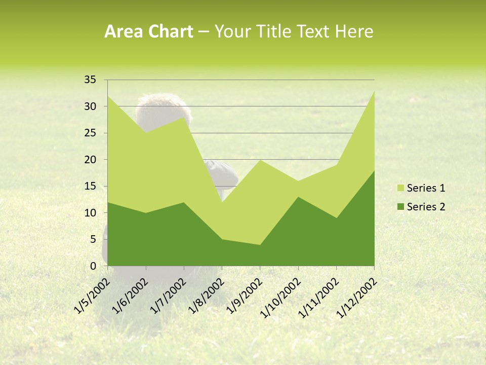 Grass Kid Rest PowerPoint Template