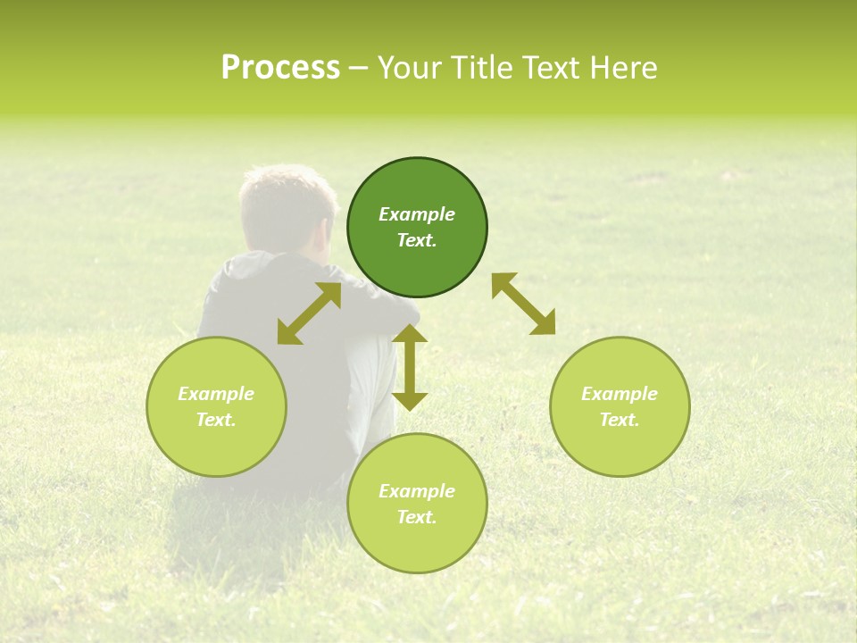 Grass Kid Rest PowerPoint Template