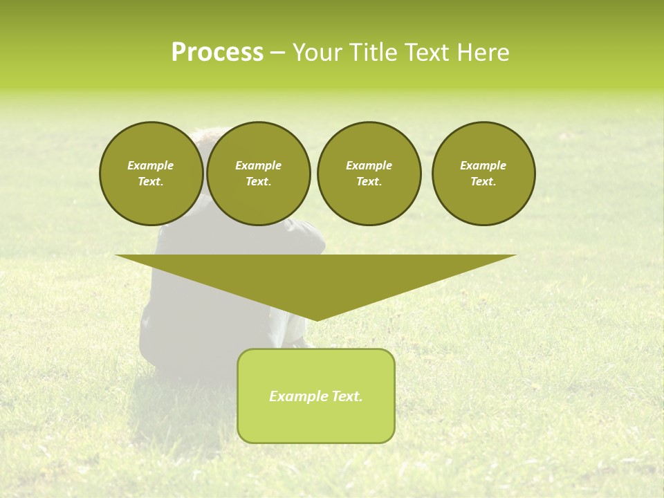 Grass Kid Rest PowerPoint Template