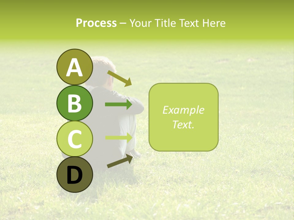 Grass Kid Rest PowerPoint Template