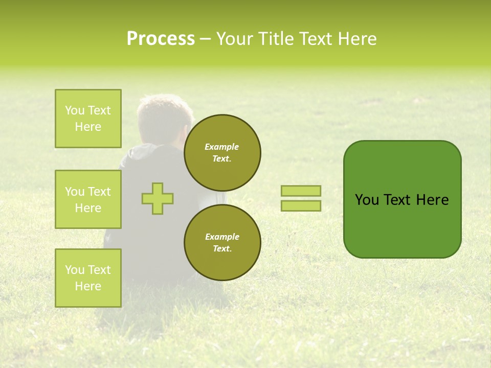 Grass Kid Rest PowerPoint Template